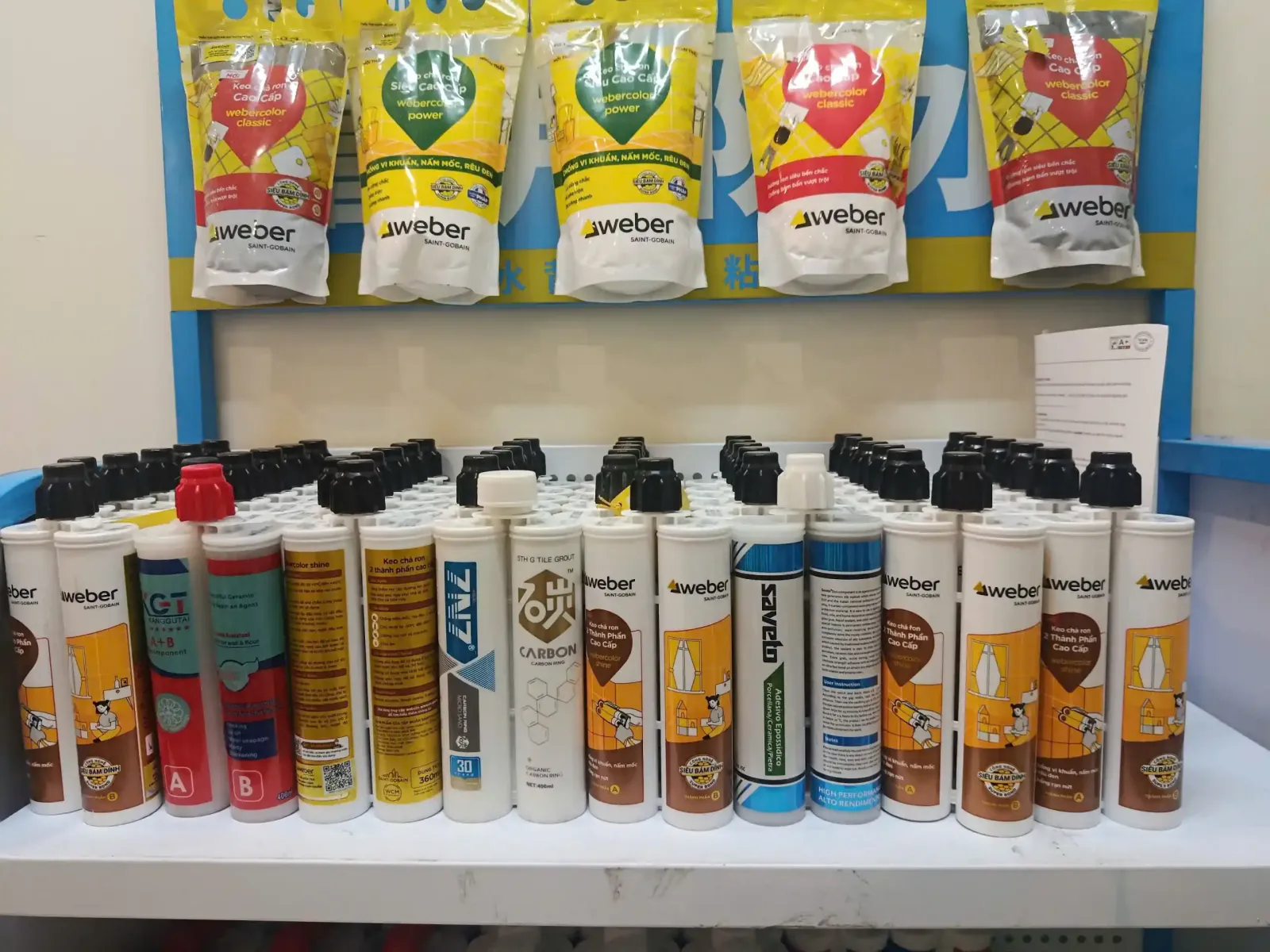 đại lý keo chà ron epoxy - các dòng keo epoxy
