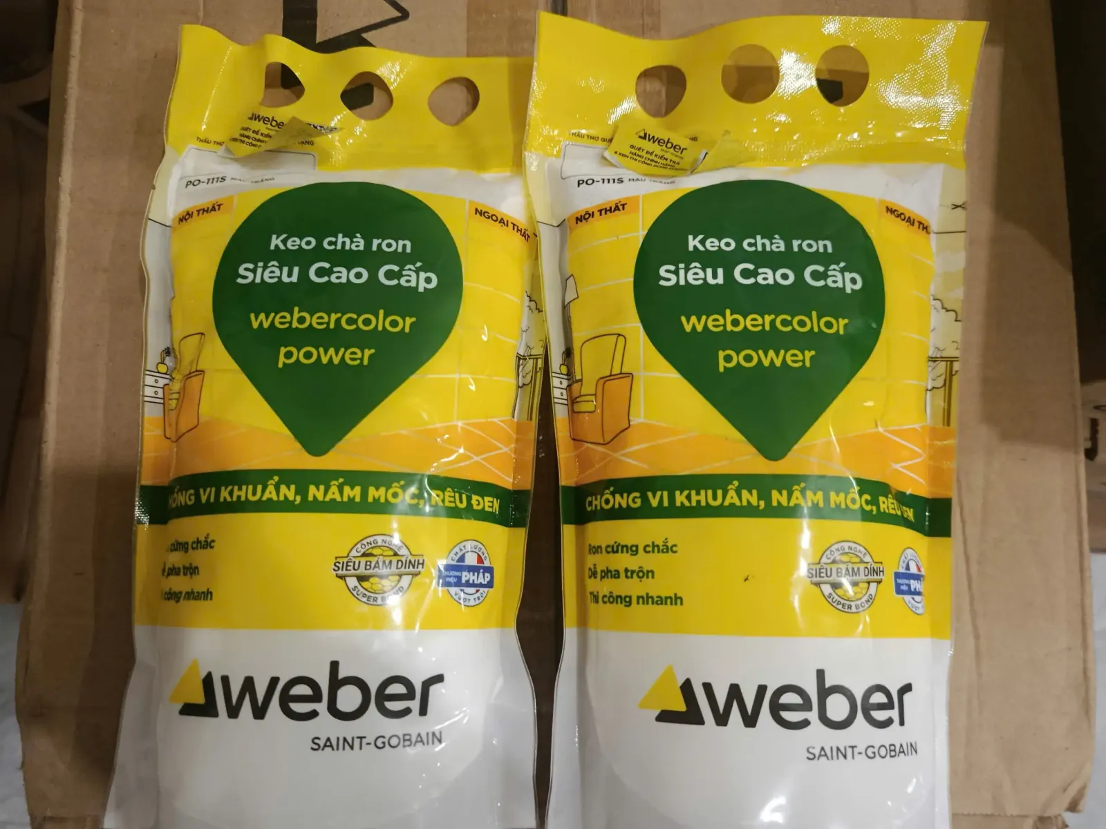 Báo giá keo chà ron weber - Webercolor Power