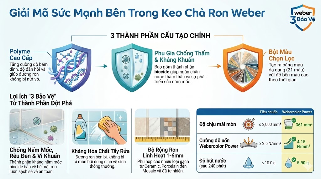 keo chà ron bột weber là gì - Sức Mạnh Bên Trong Keo Chà Ron Bột Weber