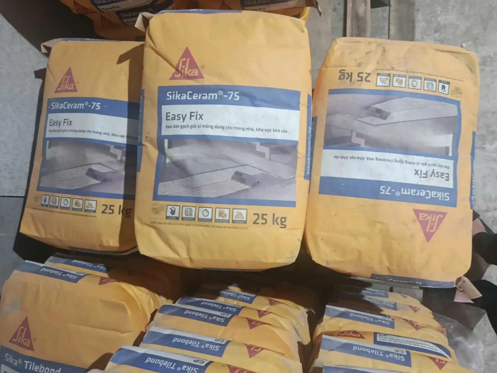 các dòng keo dán gạch lát nền - sika