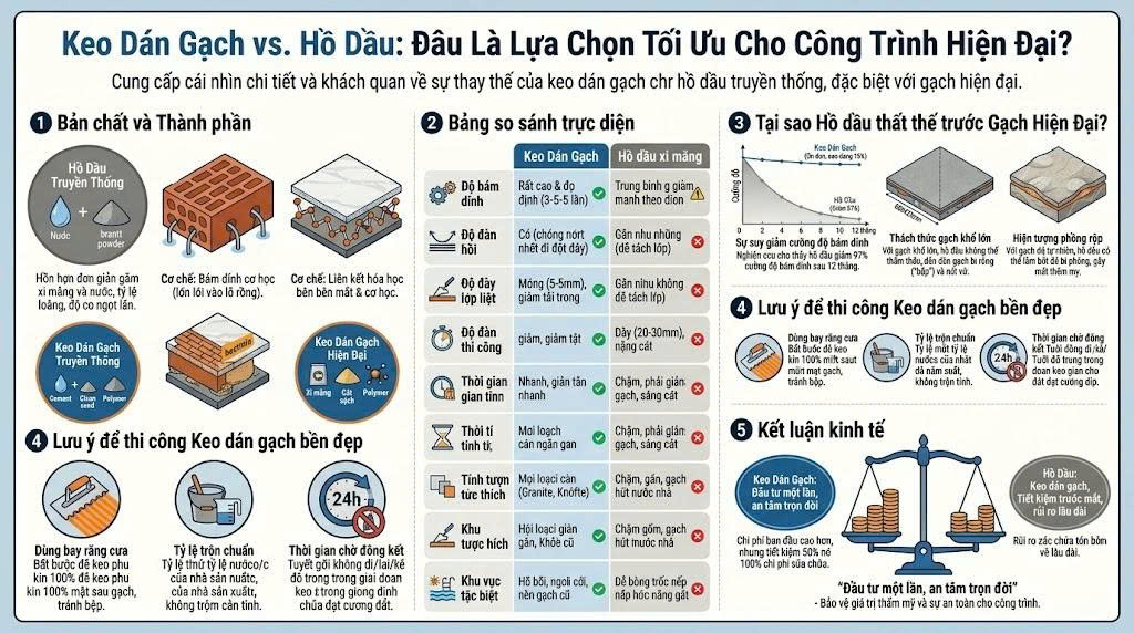 các dòng keo dán gạch - ưu điểm