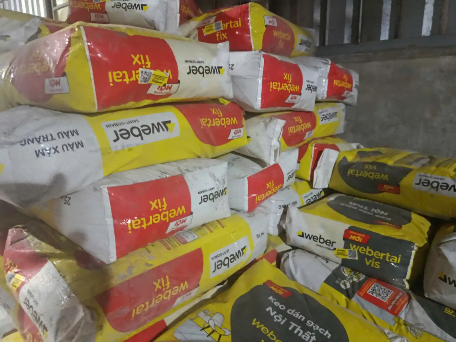 Các dòng keo dán gạch ốp tường - weber