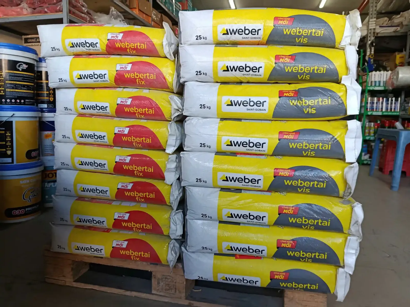 Đại Lý Keo Dán Gạch Weber Tai Fix