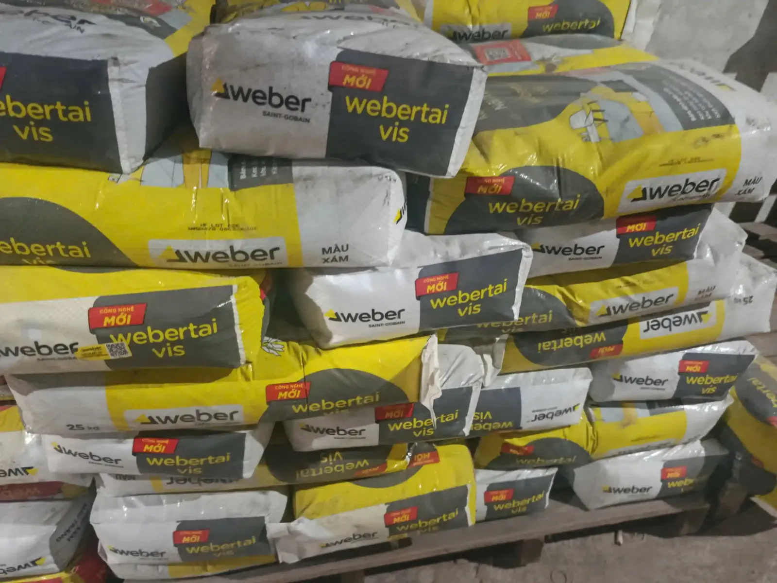 định mức keo dán gạch lát nền - weber