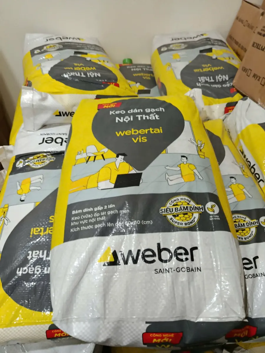 Báo Gía keo dán gạch - weber