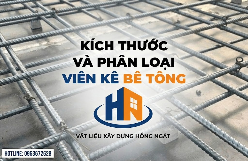 Kích Thước Và Phân Loại Viên Kê Bê Tông