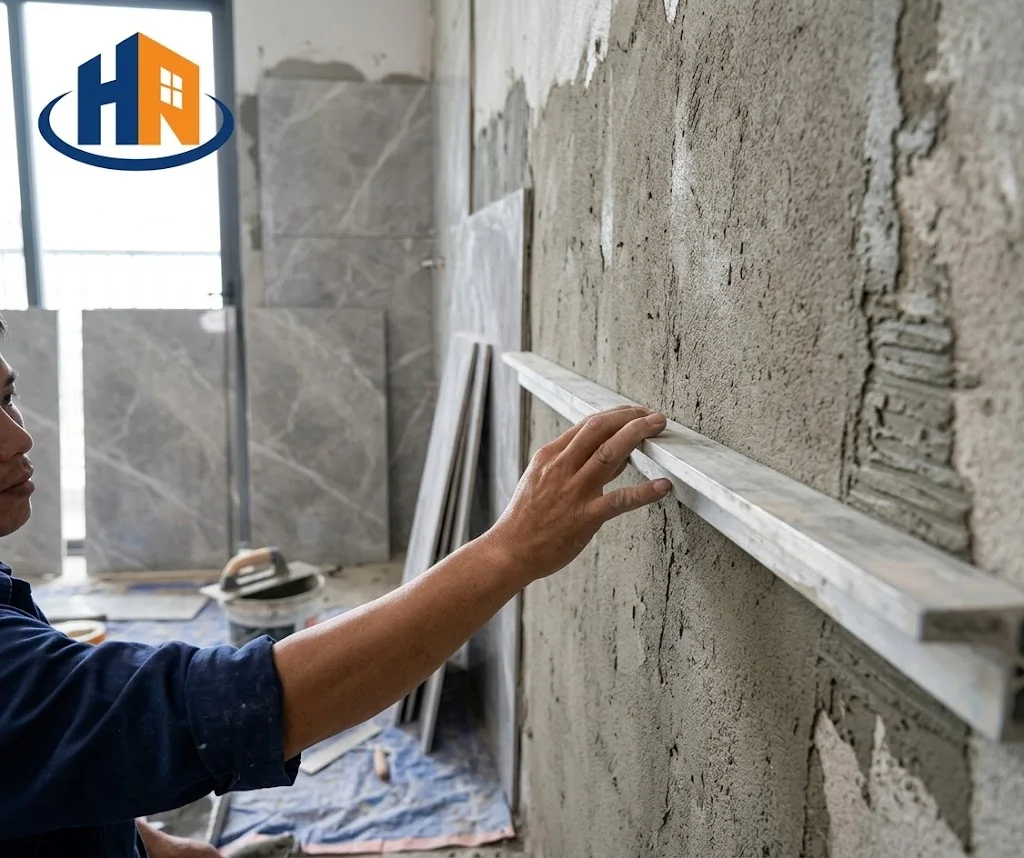 định mức keo dán gạch ốp tường - thi công