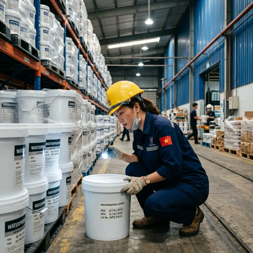 đại lý vật liệu chống thấm nhà xưởng - kiểm tra han sử dụng