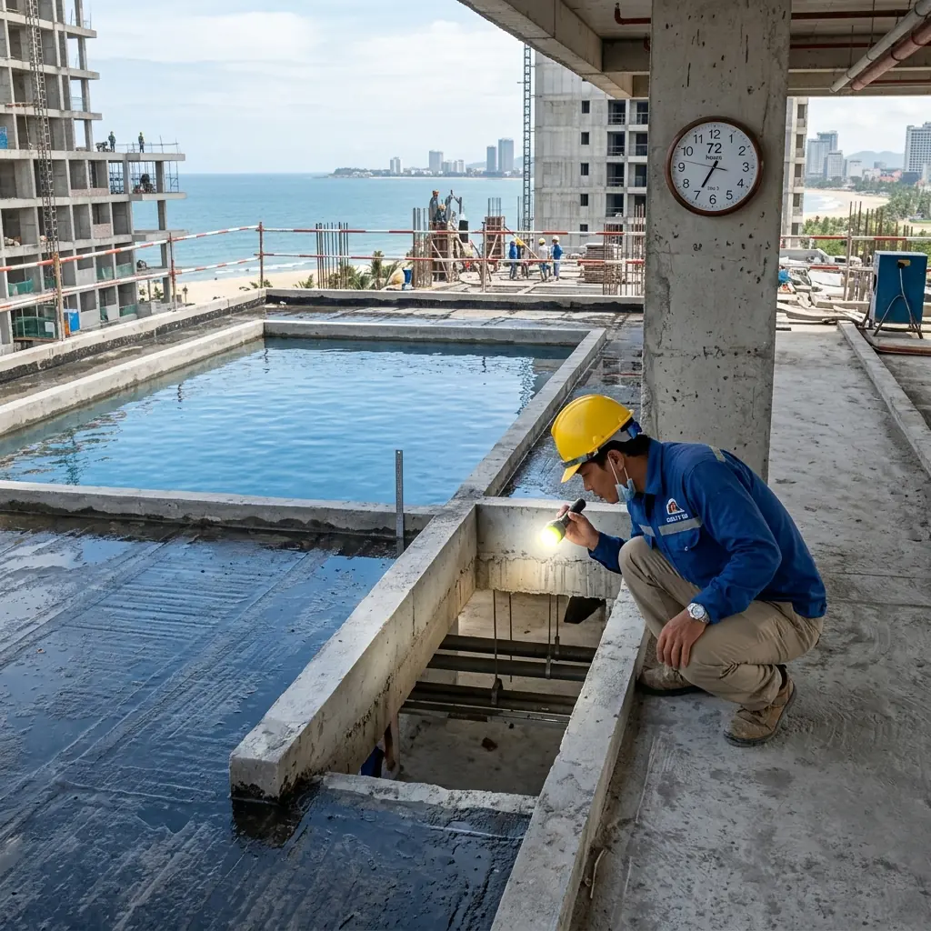 quy trình chống thấm - nghiệm thu