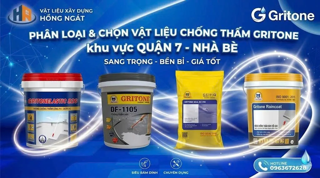 Phân Loại Và Cách Chọn Vật Liệu Chống Thấm Gritone 