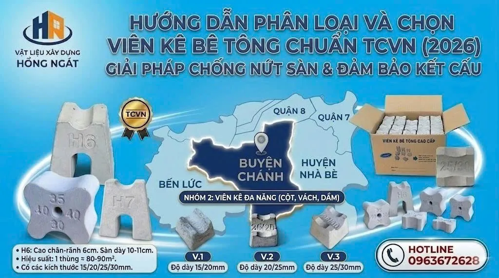 Phân Loại Và Cách Chọn Viên Kê Bê Tông Bình Chánh
