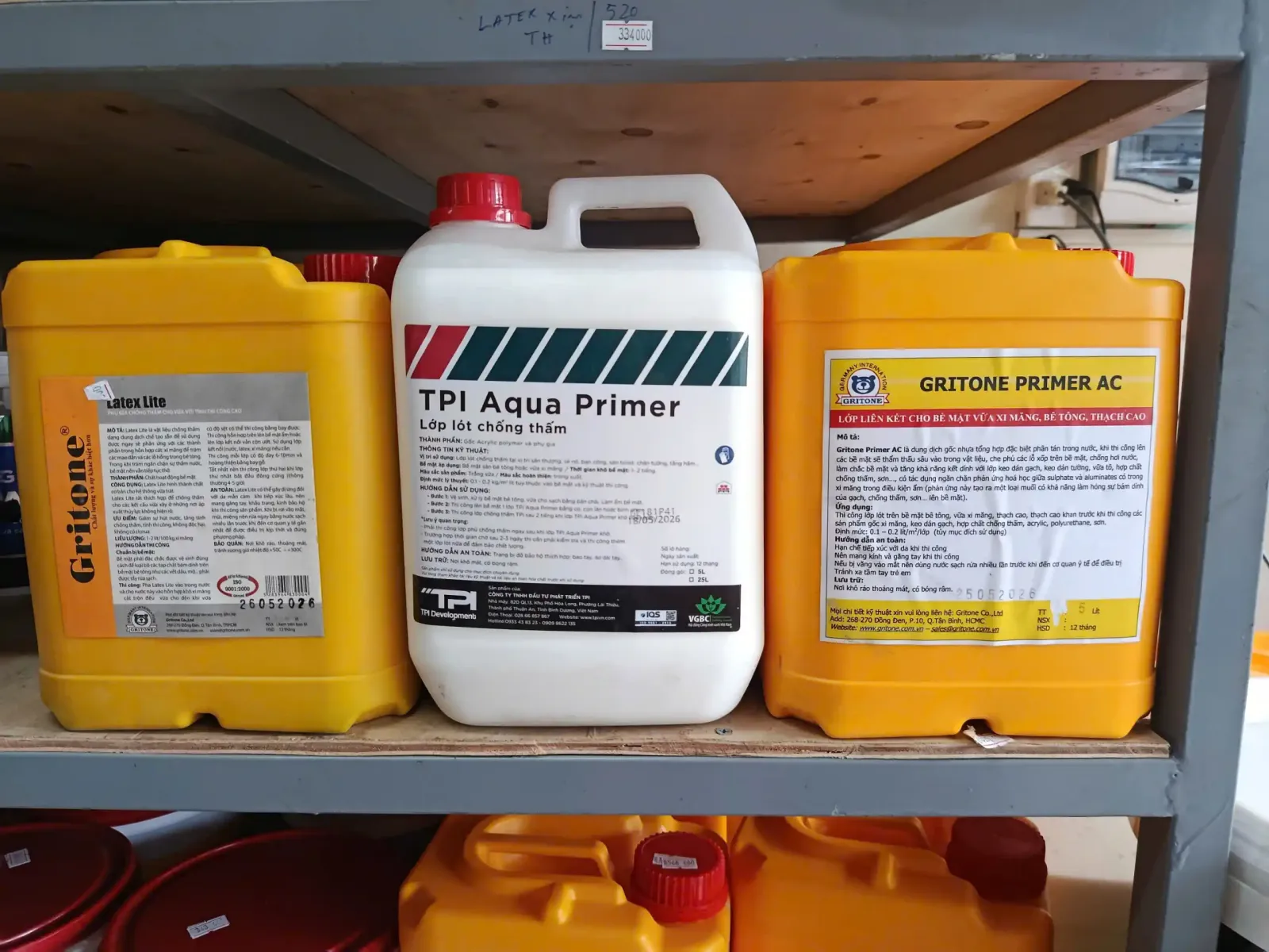 vật liệu chống thấm nhà xưởng - lớp lót primer