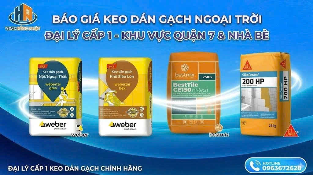 Báo Giá Keo Dán Gạch Ngoài Trời