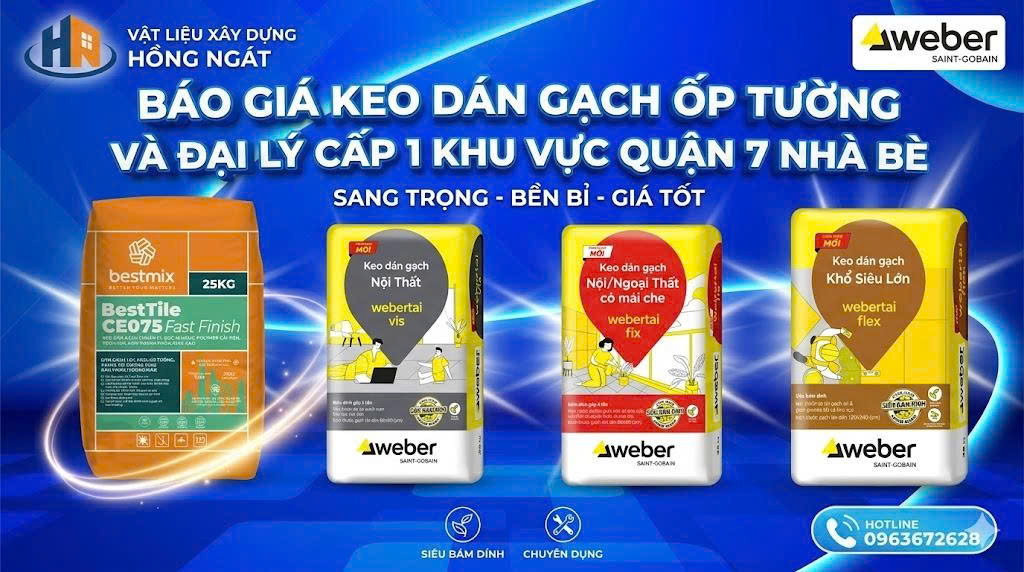 Báo Giá Keo Dán Gạch Ốp Tường Và Đại Lý Cấp 1
