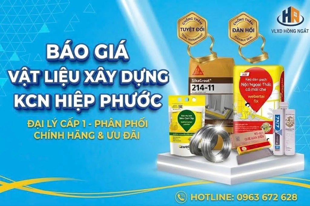 Báo Giá Vật Liệu Xây Dựng KCN Hiệp Phước