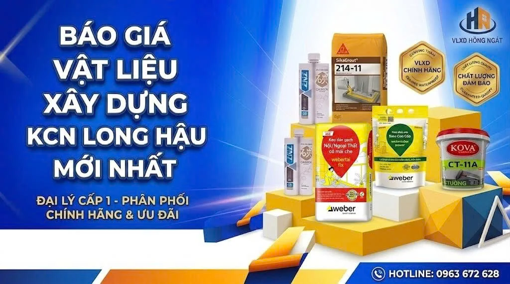 Báo Giá Vật Liệu Xây Dựng KCN Long Hậu