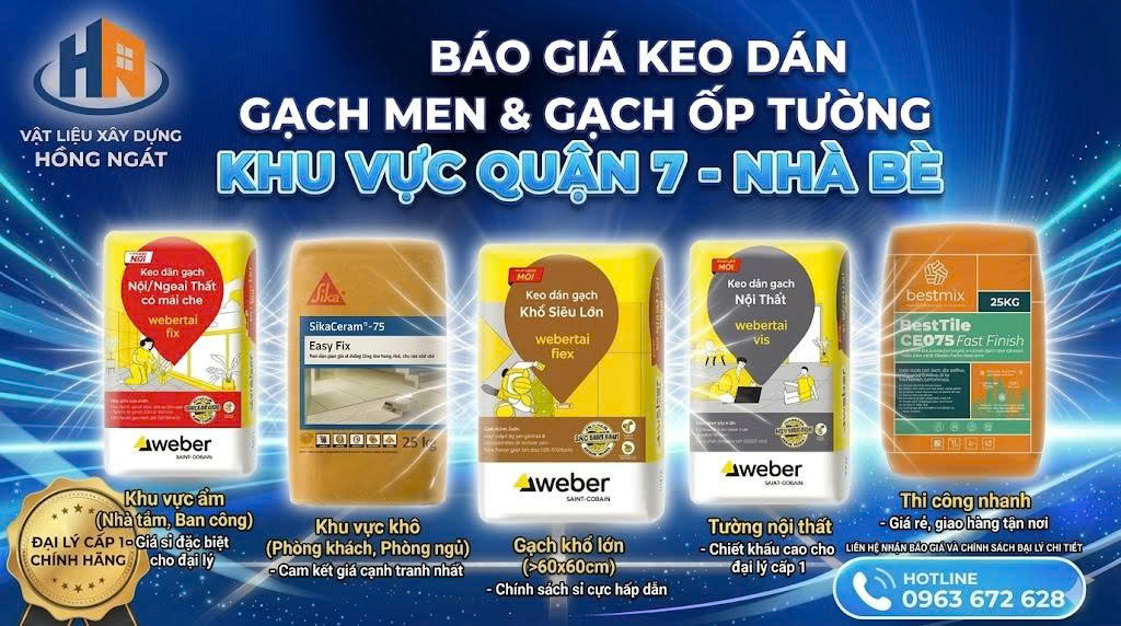 Báo Giá Keo Dán Gạch Men Và Đại Lý Cấp 1