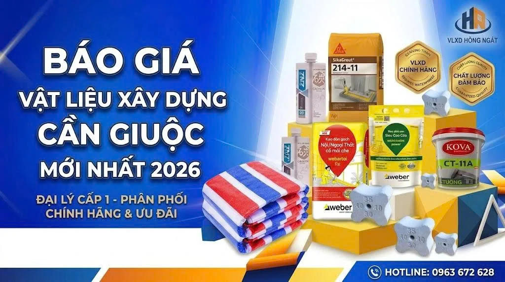 Báo Giá Vật Liệu Xây Dựng Cần Giuộc - Tổng Kho Hồng Ngát