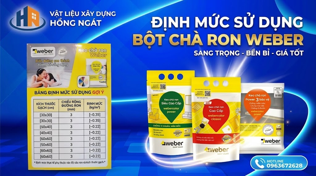 Định Mức Bột Chà Ron Weber
