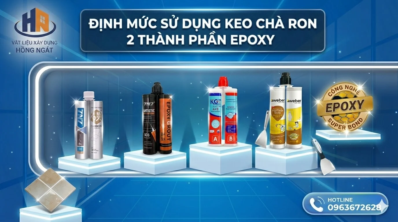 định mức keo chà ron 2 thành phần epoxy - poster