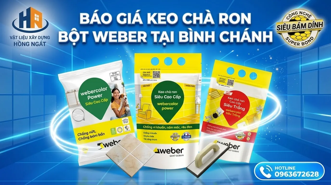 Báo Giá Keo Chà Ron Bột Weber Tại Bình Chánh