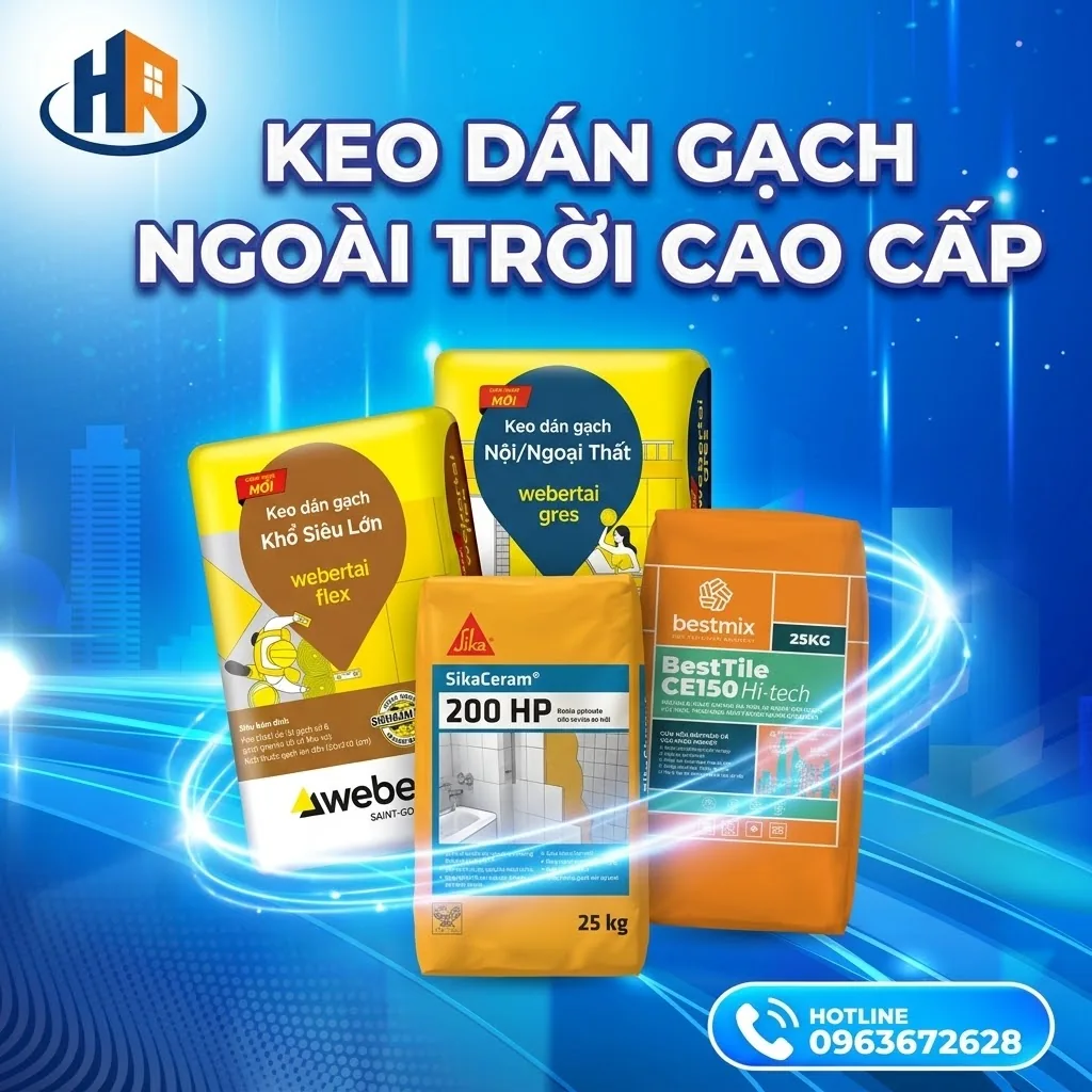 Keo Dán Gạch Ngoài Trời