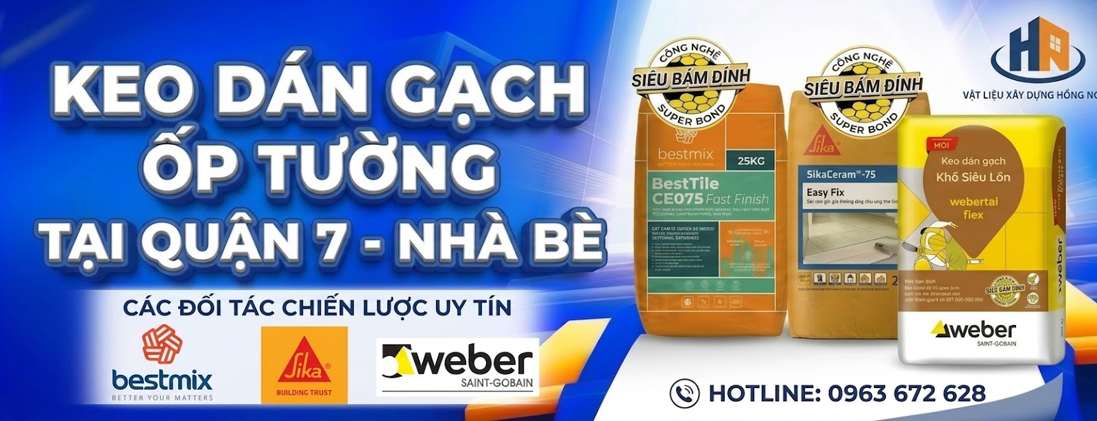 Keo Dán Gạch Ốp Tường Tại Quận 7 - Nhà Bè