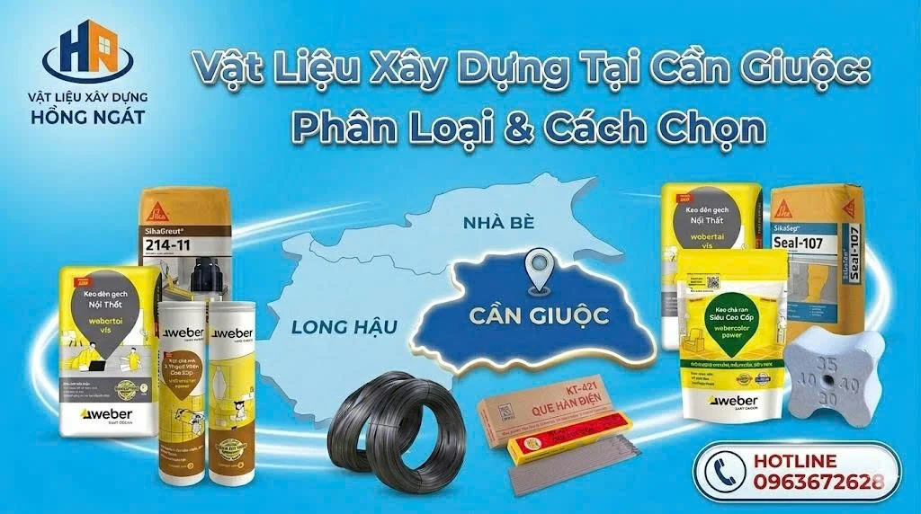 Vật Liệu Xây Dựng Tại Cần Giuộc: Phân Loại Và Cách Chọn 