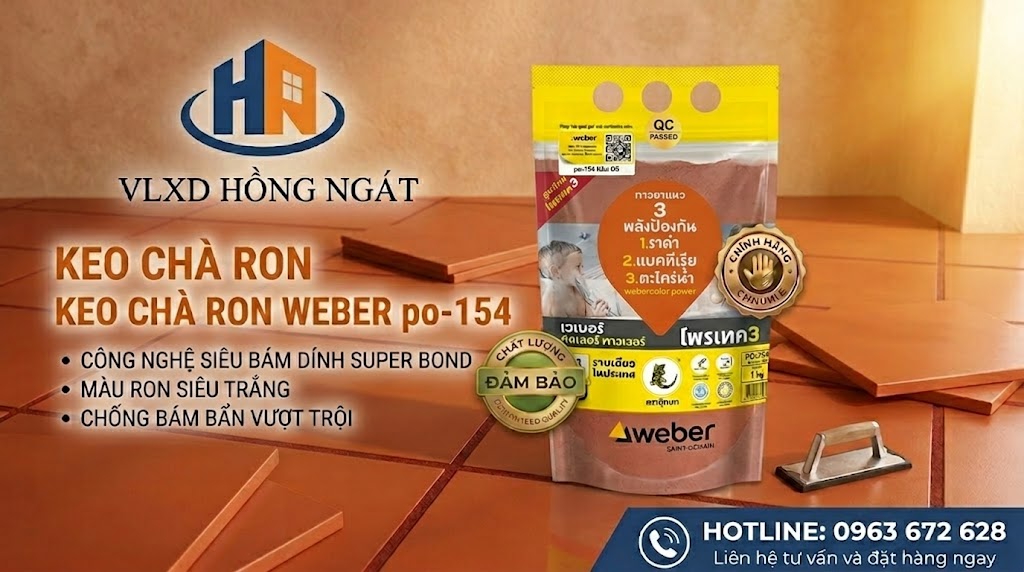 Keo Chà Ron Weber Po-154 Màu Nâu Đỏ