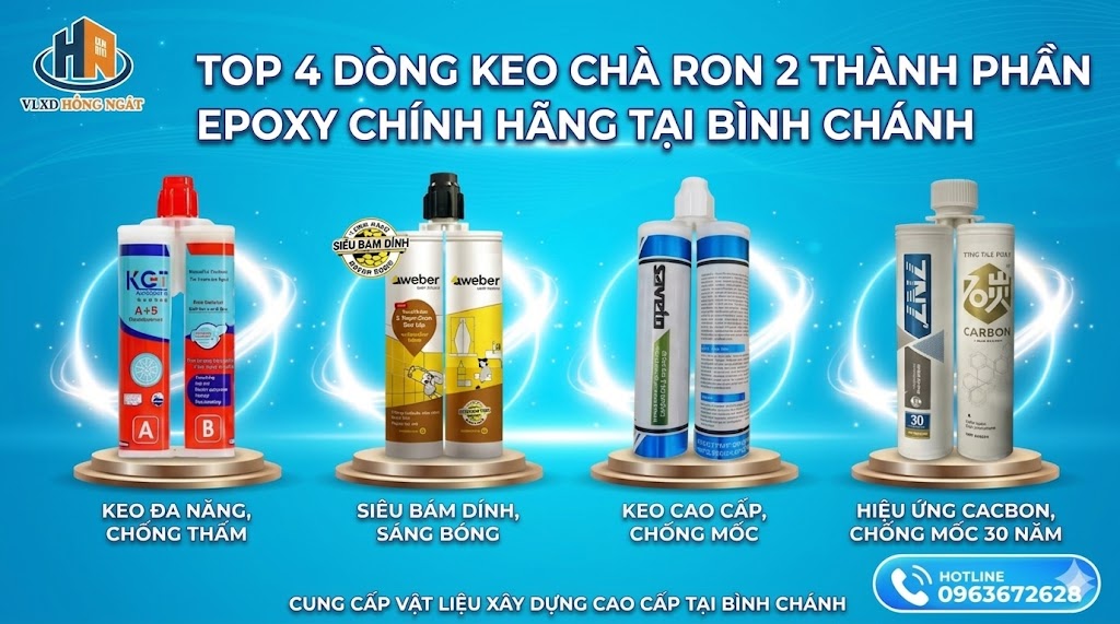 Keo Chà Ron 2 Thành Phần Epoxy Chính Hãng