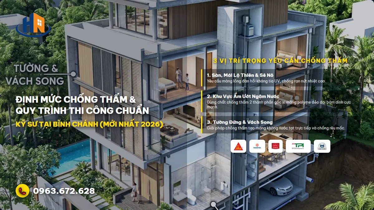 Định Mức Chống Thấm Và Quy Trình Thi Công