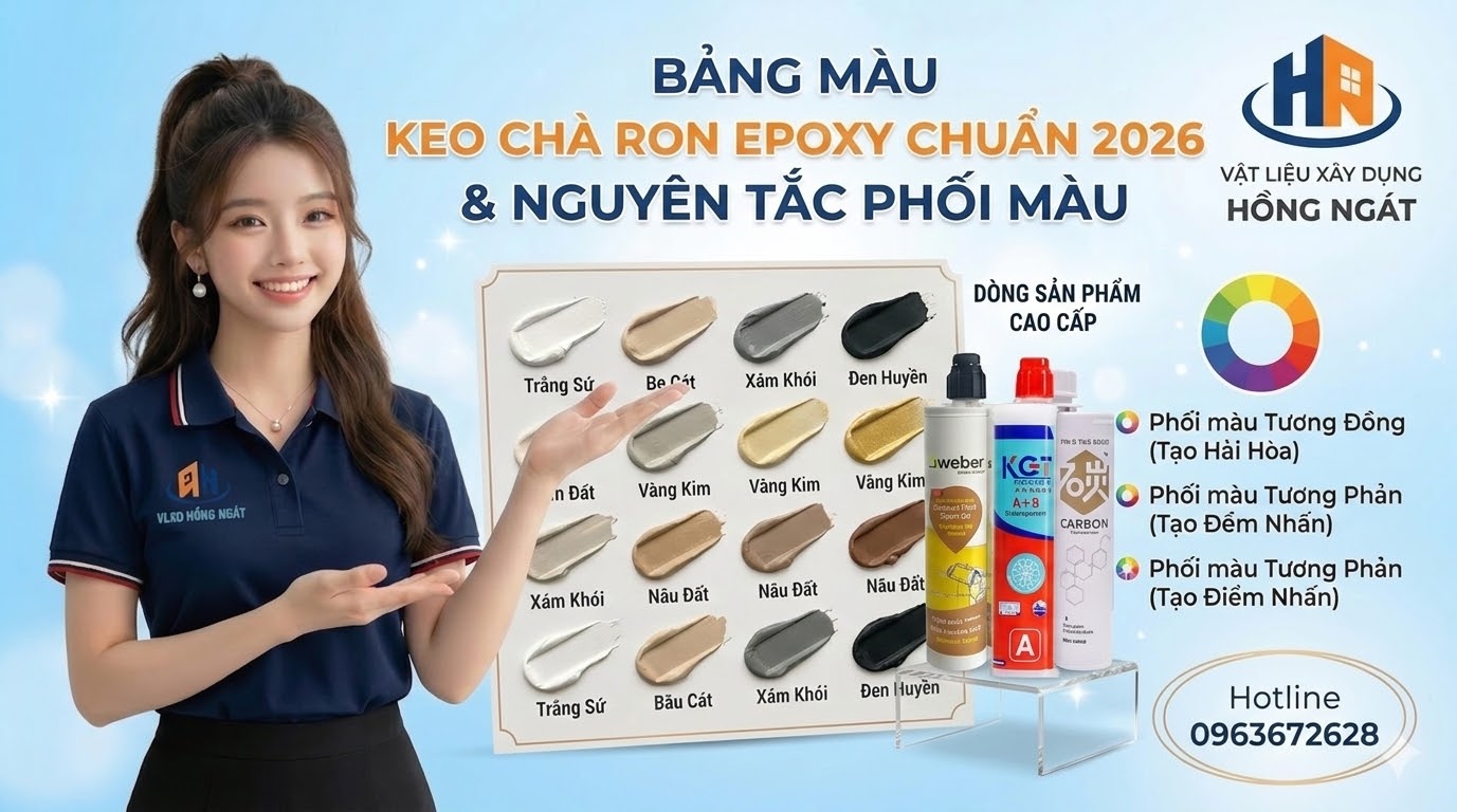 Bảng Màu Keo Chà Ron Epoxy