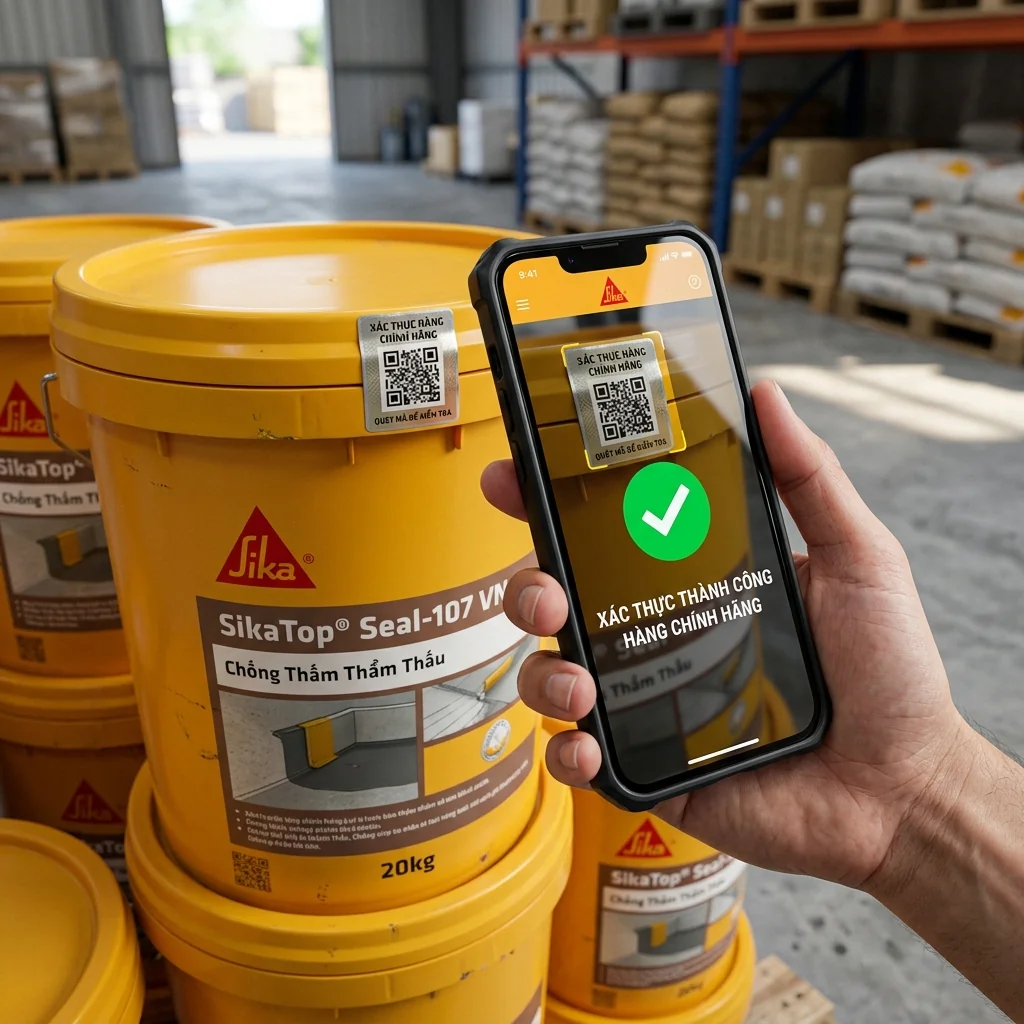 định mức chống thấm - quét mã QR