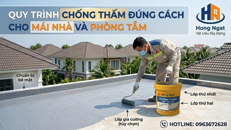 Quy Trình Chống Thấm Chuẩn Kỹ Thuật Tại Cần Giờ