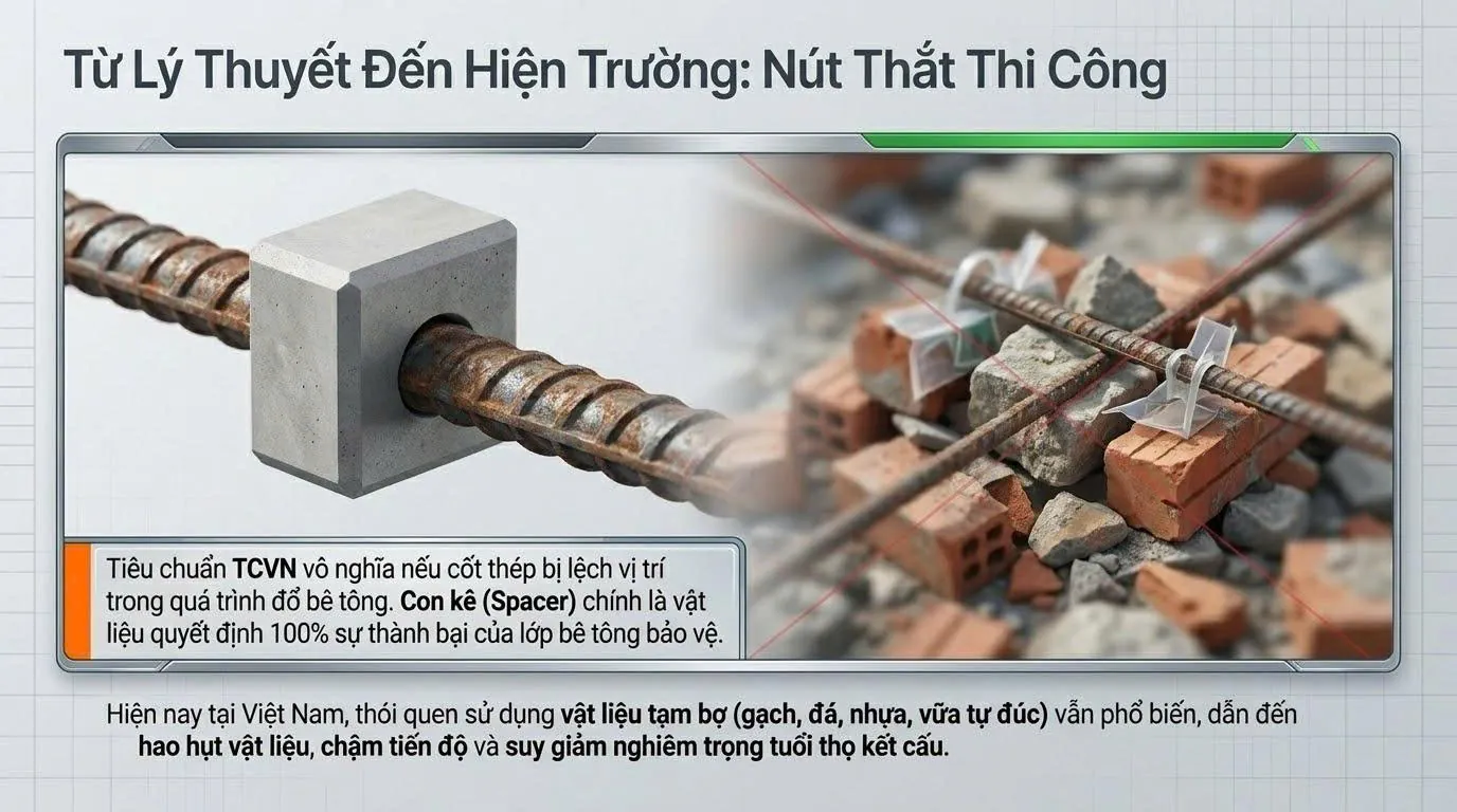 Sai Lầm Trong Thi Công Con Kê Bê Tông