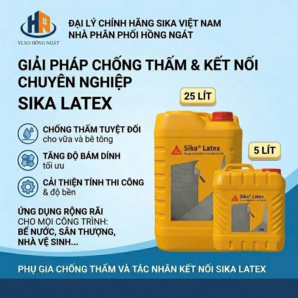 Phụ Gia Chống Thấm Sika Latex