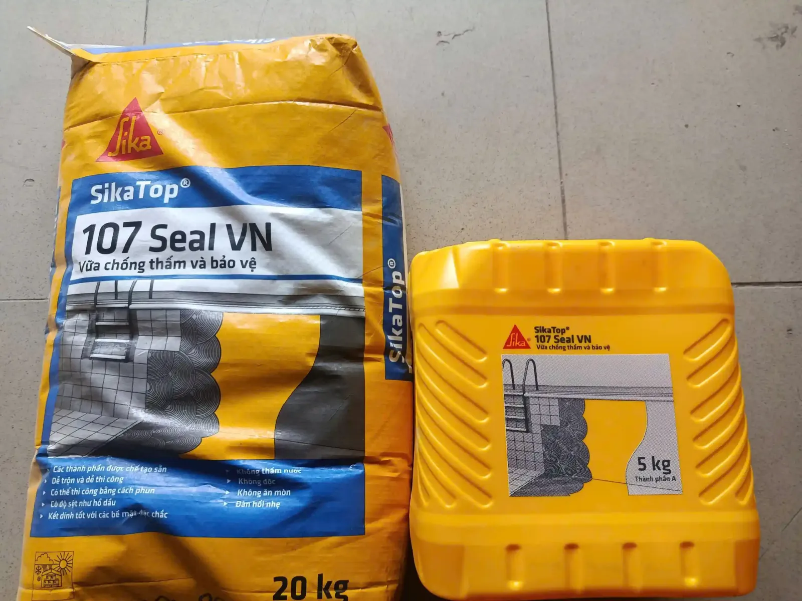 báo giá vật liệu chống thấm nhà xưởng - sikatop seal 107
