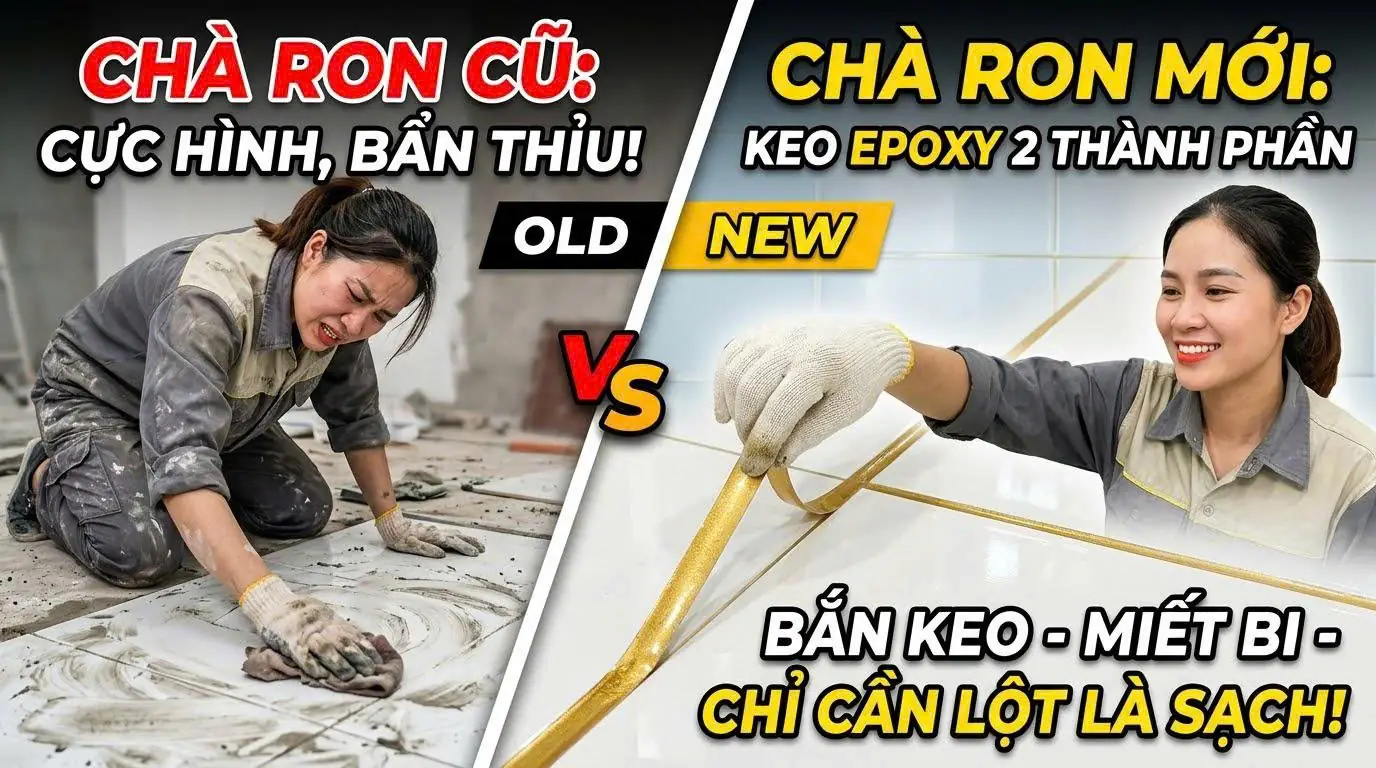 vật liệu xây dựng hoàn thiện - so sánh keo chà ron