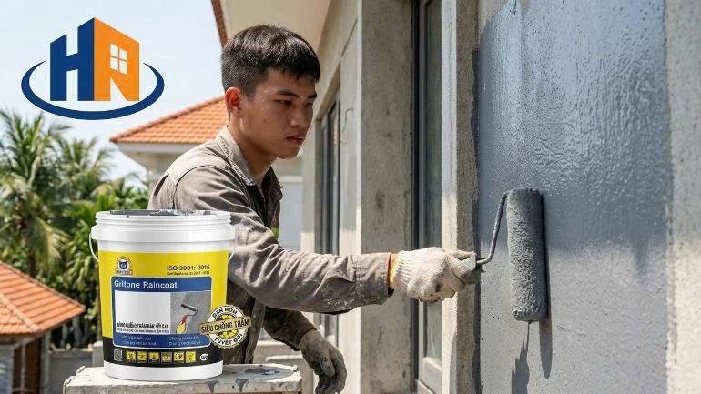 định mức chống thấm gritone - thi công