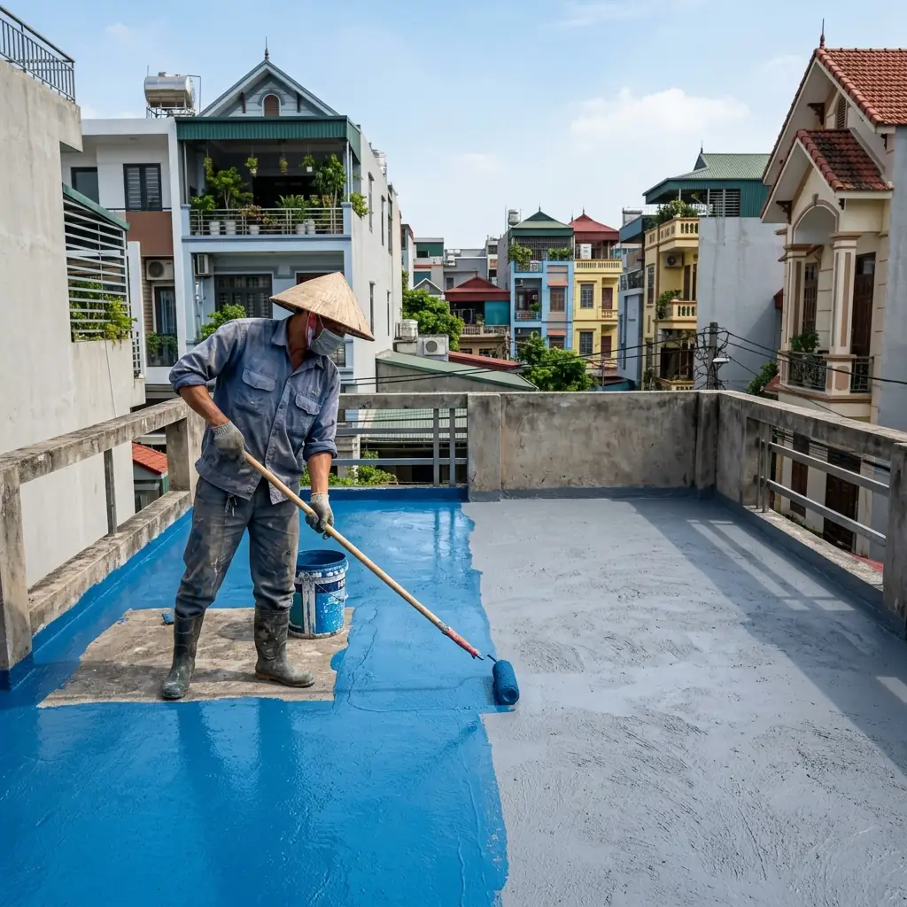 định mức chống thấm - thi công