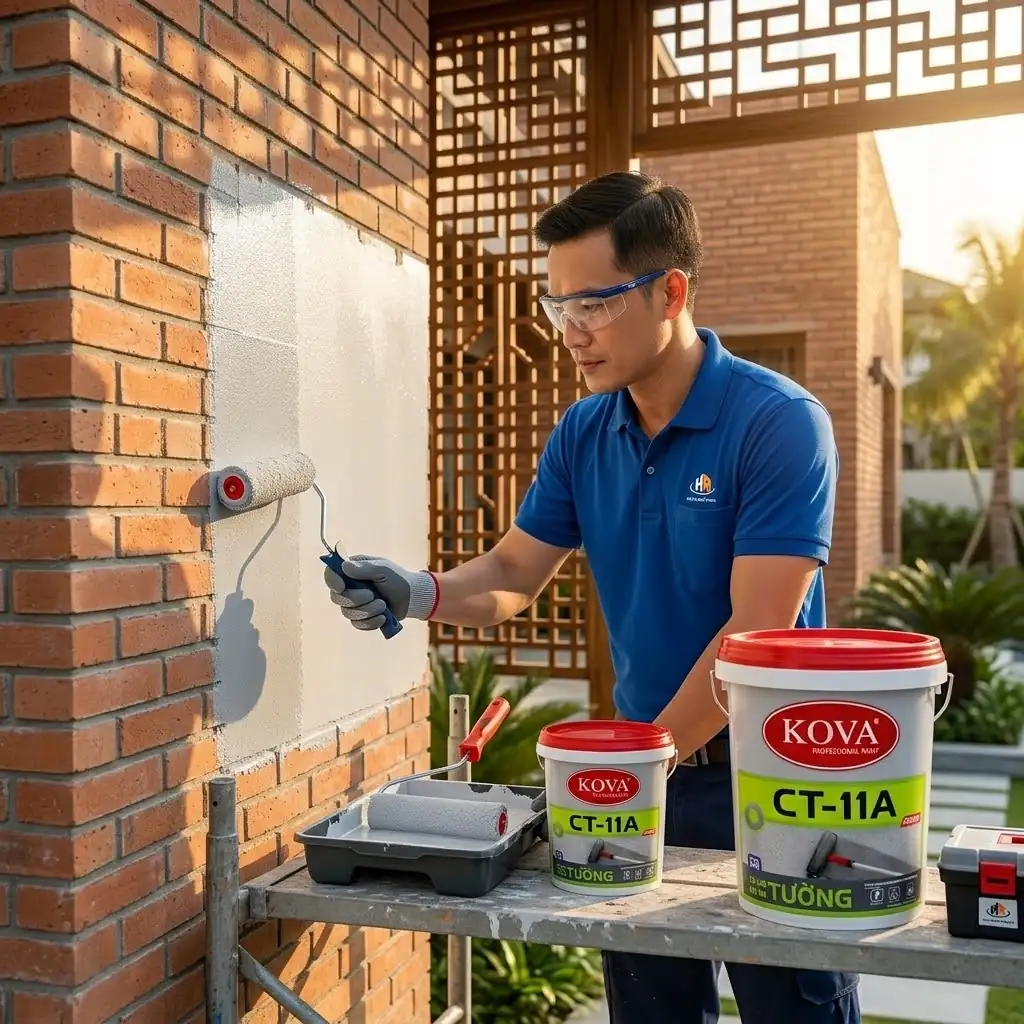 Thi Công Chông Thấm Tường Kova CT-11A