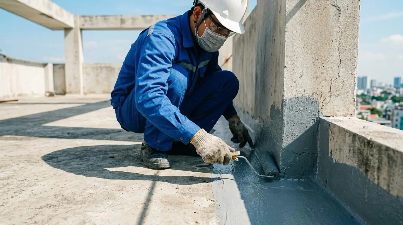 định mức vật tư chống thấm - thi công