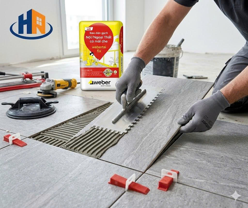 báo giá keo dán gạch men - thi công