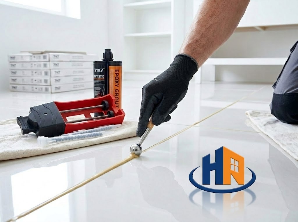 Thi Công Keo Chít Mạch 7N7 Nội Thất