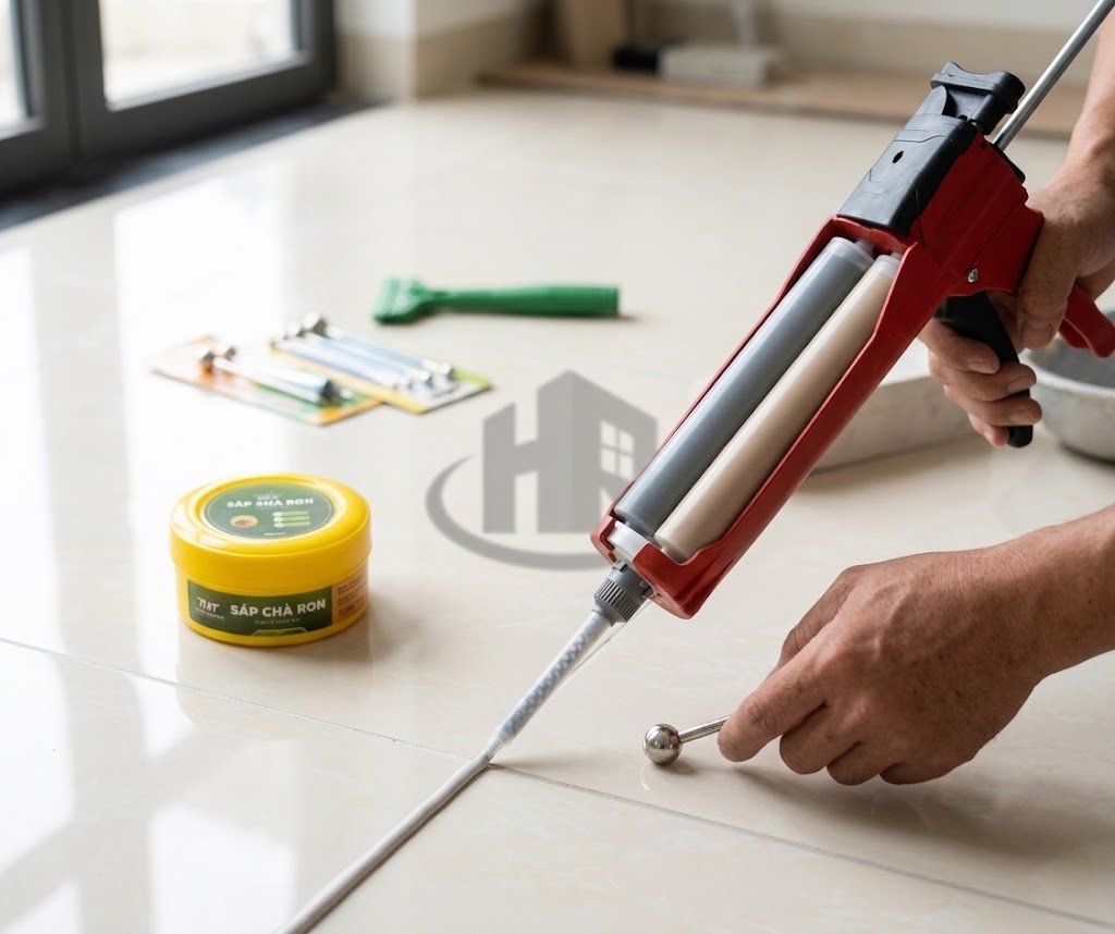 Thi Công Keo Chít Mạch 2 Thành Phần- bộ dụng cụ thi công keo chít mạch 2 thành phần