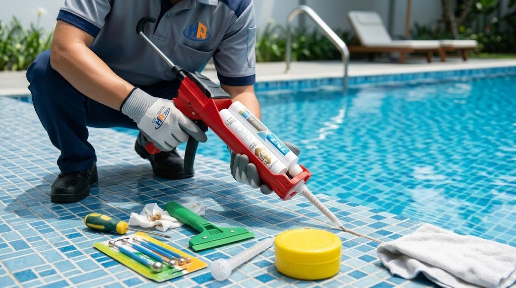 Thi Công Keo Chít Mạch 7N7 Ngoại Thất