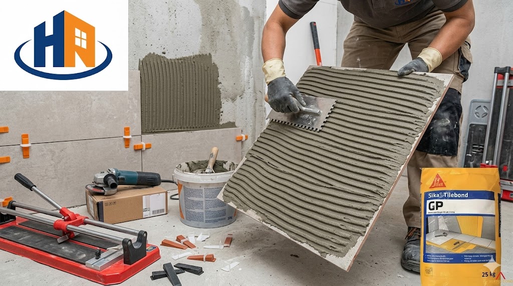 các dòng keo dán gạch ốp tường - thi công