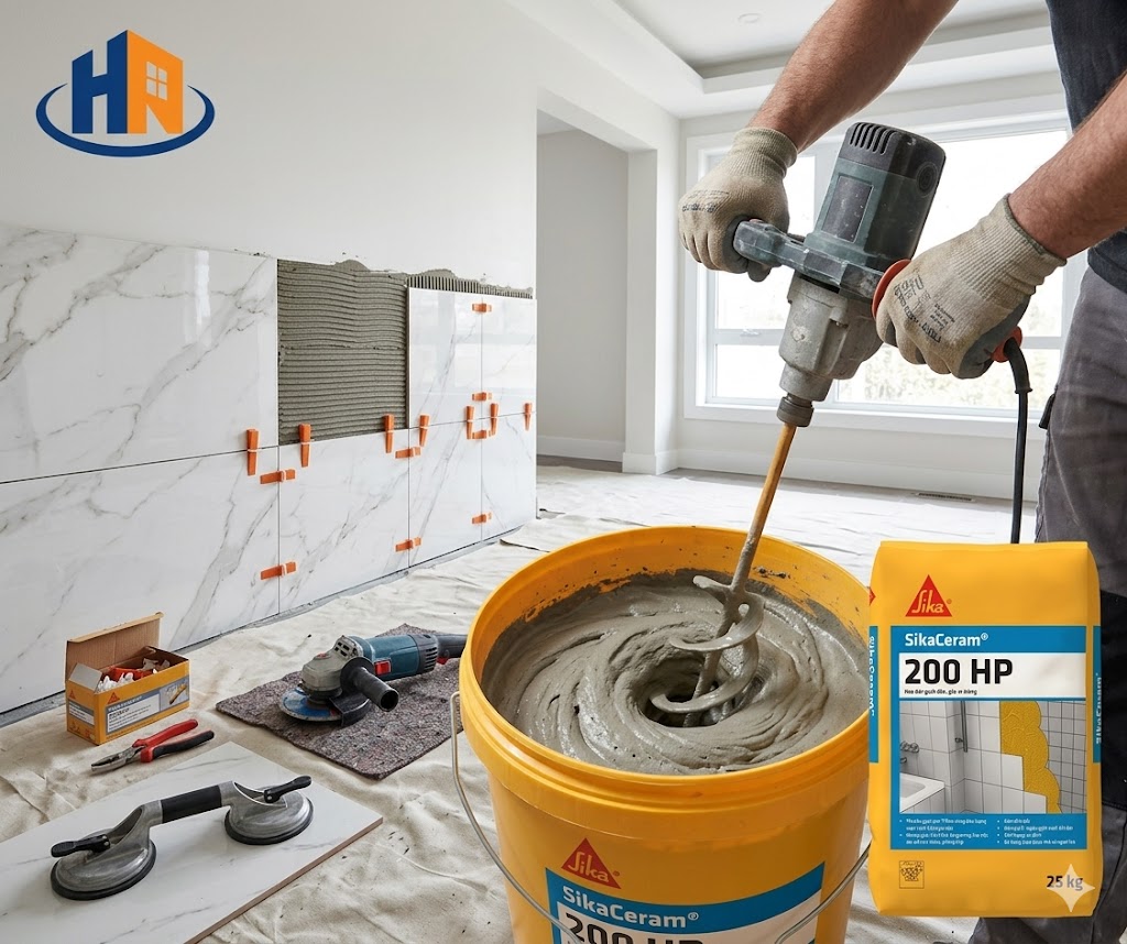 cách chọn keo dán gạch ốp tường - thi công