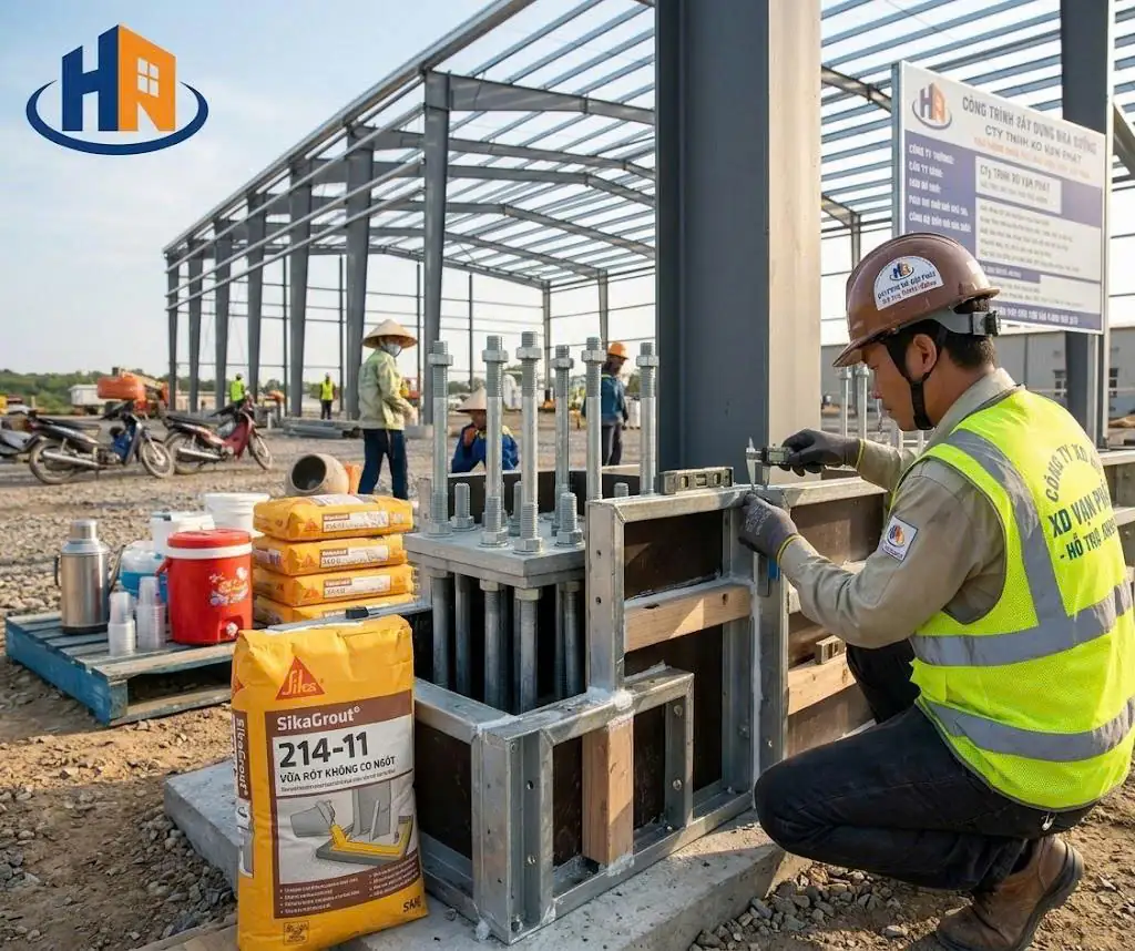 định mức sikagrout - thi công