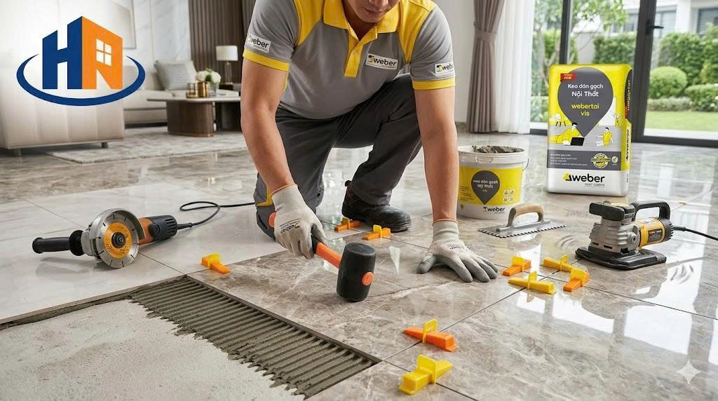 các dòng keo dán gạch lát nền - thi công lát nền